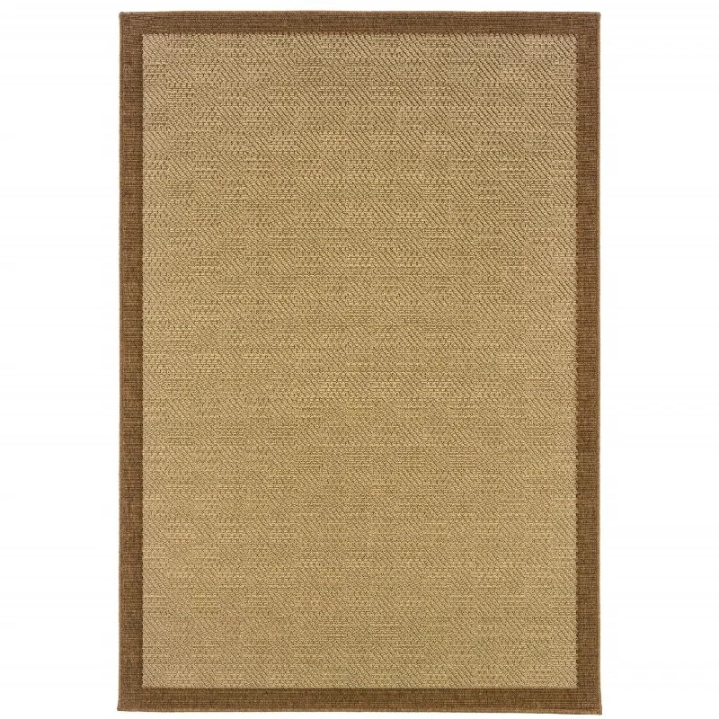 2' X 4' Area Rug Indoor & Outdoor - Beige