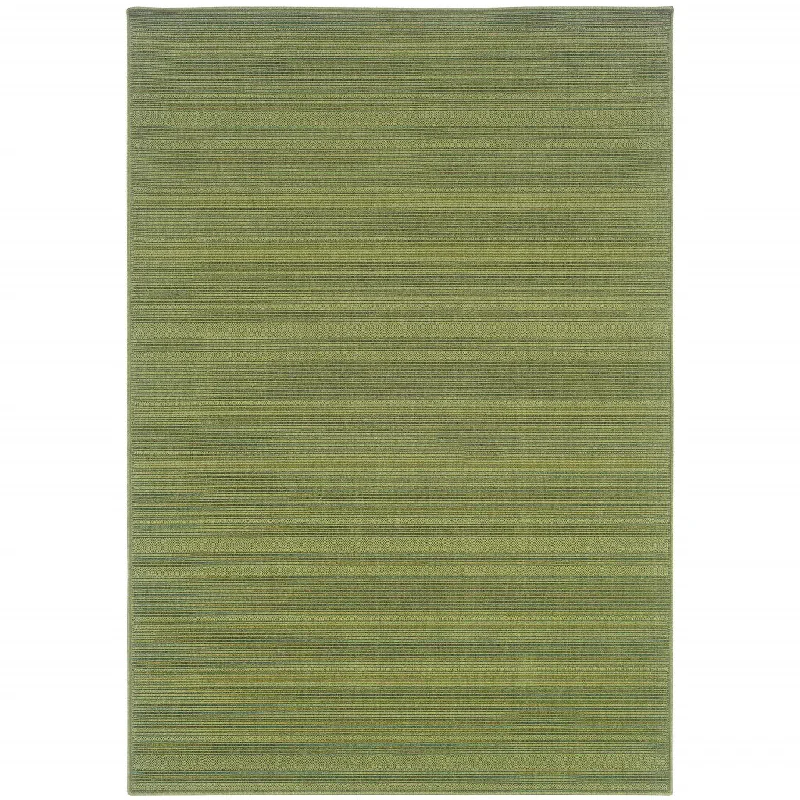 2' X 4' Stain Resistant Indoor / Outdoor Area Rug - Green