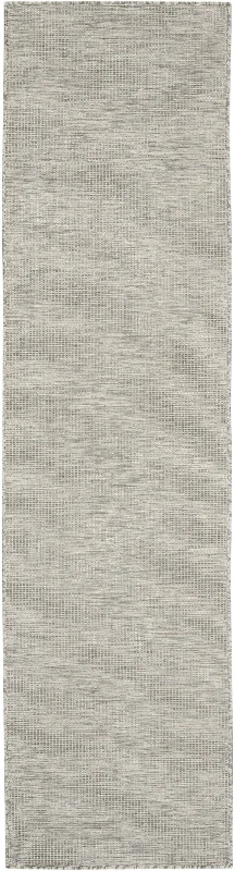 8' Power Loom Runner Rug - Gray