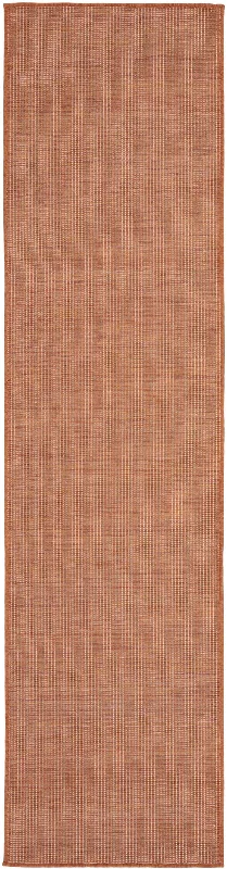 8' Power Loom Runner Rug - Rust