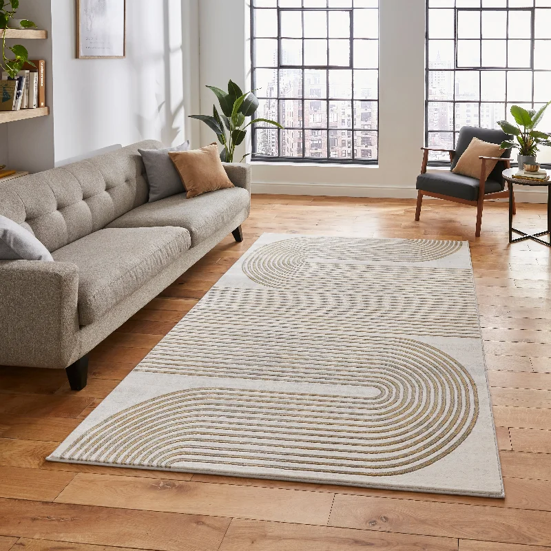 Apollo 2683 Grey & Gold Rug