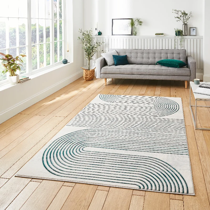 Apollo 2683 Grey & Green Rug