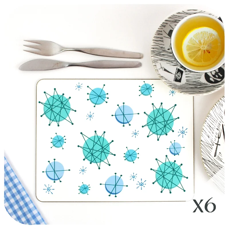 Atomic Starburst Placemats, set of 6