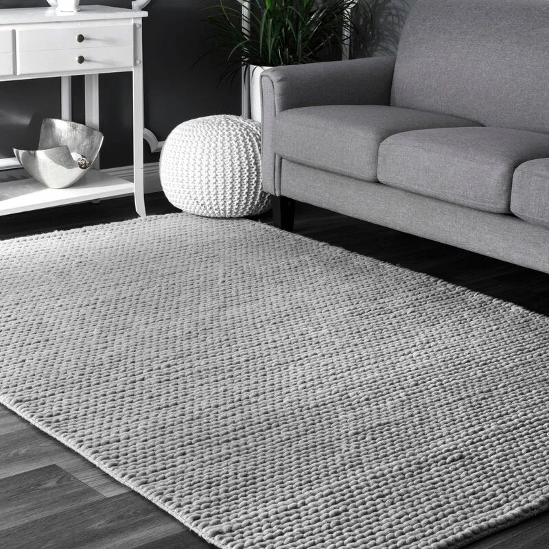 Braided Grey Rug