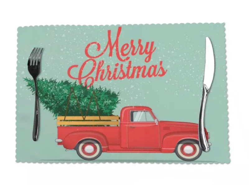 Christmas Placemat Truck