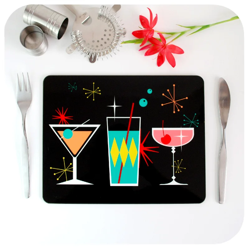 Cosmic Cocktails Placemats, set of 4