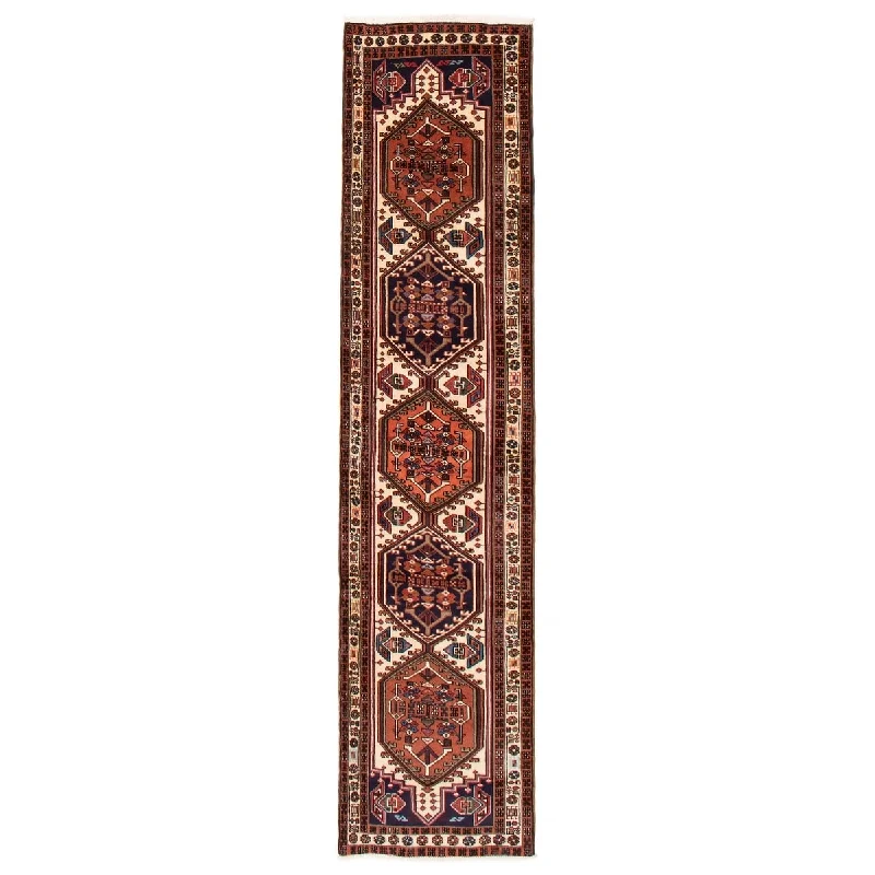 ECARPETGALLERY Hand-knotted Konya Anatolian Cream Wool Rug - 2'4 x 9'2