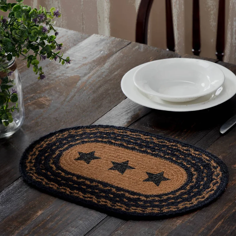 Farmhouse Star Braided Placemat 12x18"