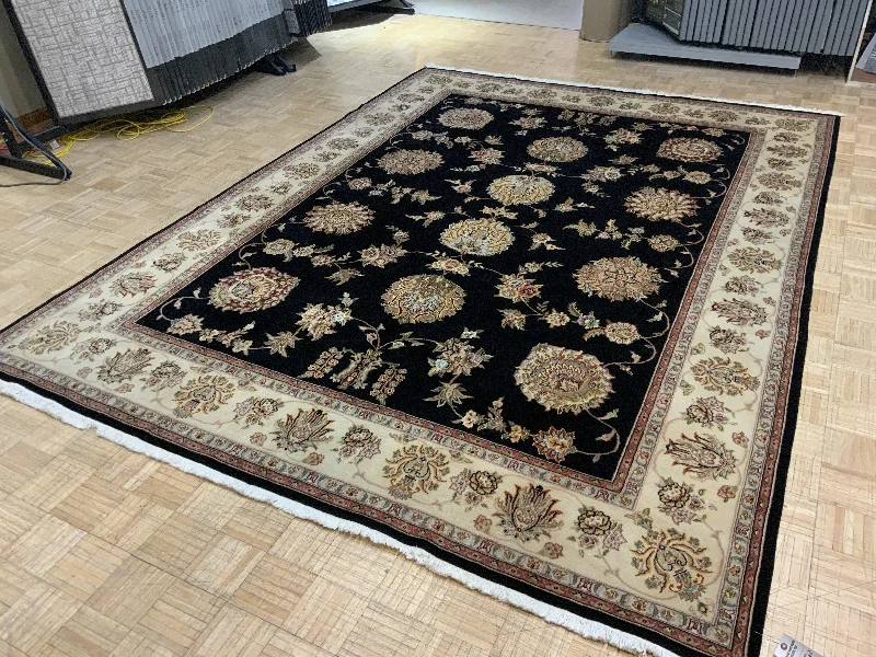 VINTAGE 9ft. x 12ft. TRADITIONAL KASHAN