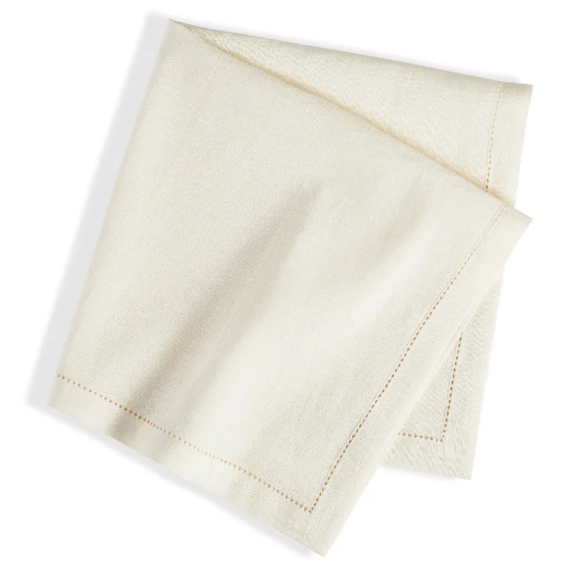 Haven Hemstitch Ivory Napkin Set of 4