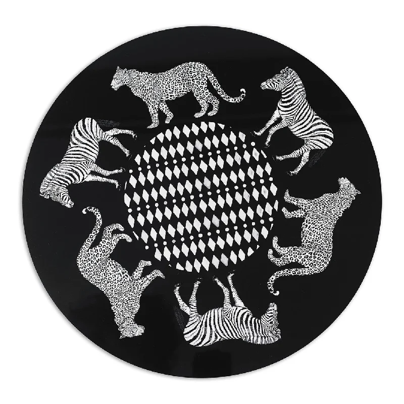 ROUND PLACEMAT · SERENGETI MOTIF