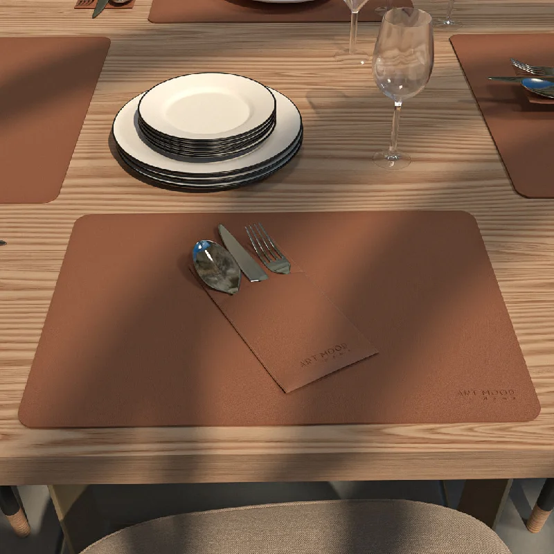 Leather Placemats & Cover holder - Havan