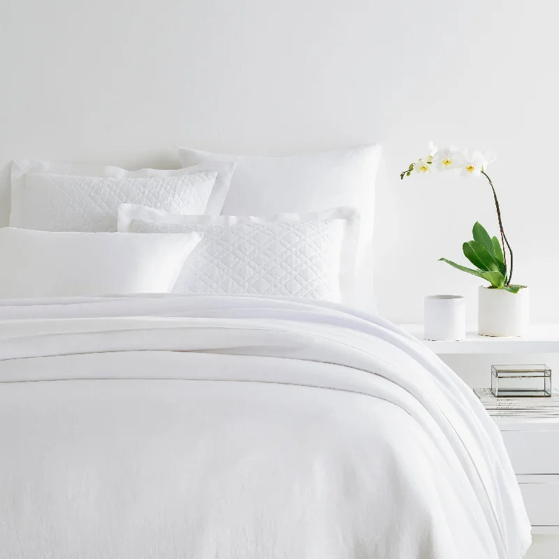 Lush Linen White Duvet Cover