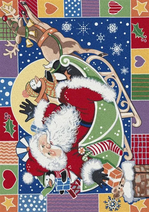 Patchwork Santa-00276 Atlantic