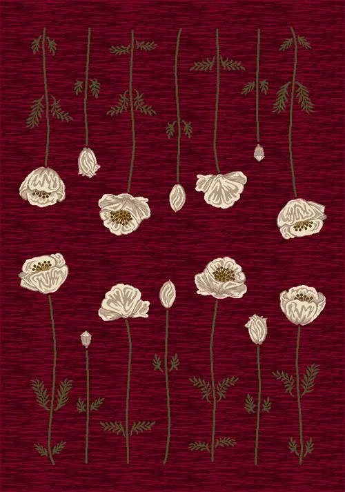 Poppy Rug-10000 Garnet