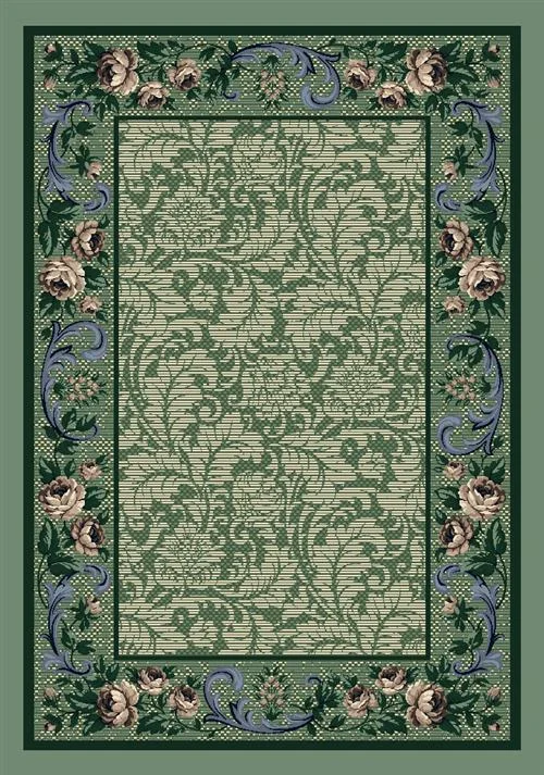 Rose Damask Rug-06000 Peridot