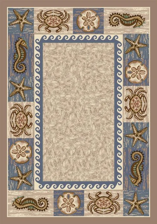 Sea Life Rug-03000 Sandstone