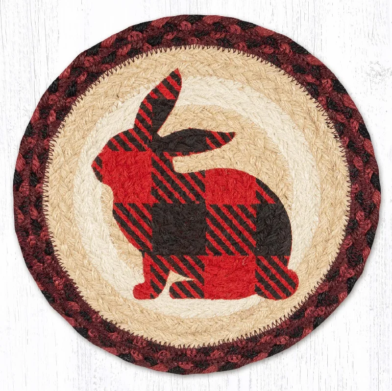 MSPR-864 Red Plaid Rabbit Trivet