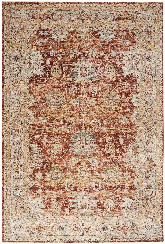 Nourison Sahar SHR02 Rust Area Rug