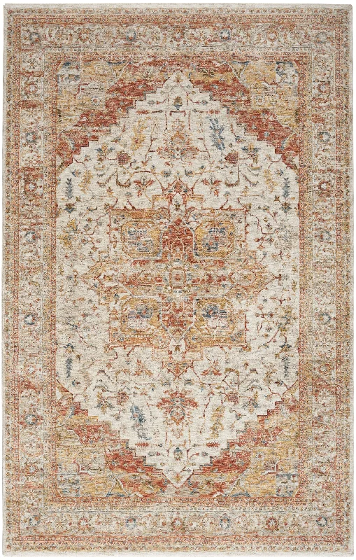 Nourison Sahar SHR06 Iv/Rust Area Rug