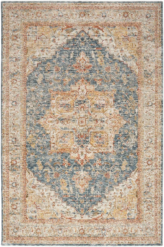 Nourison Sahar SHR06 Ivory Blue Area Rug