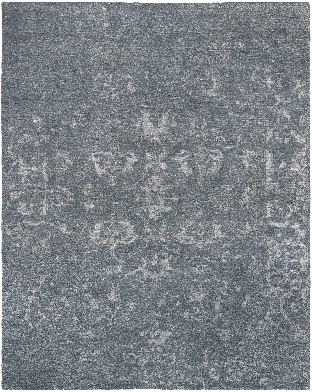 Nourison Silk Shadows SHA15 Blue/Stone Area Rug