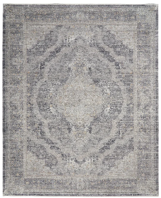 Nourison Starry Nights STN05 Charcoal/Cream Area Rug