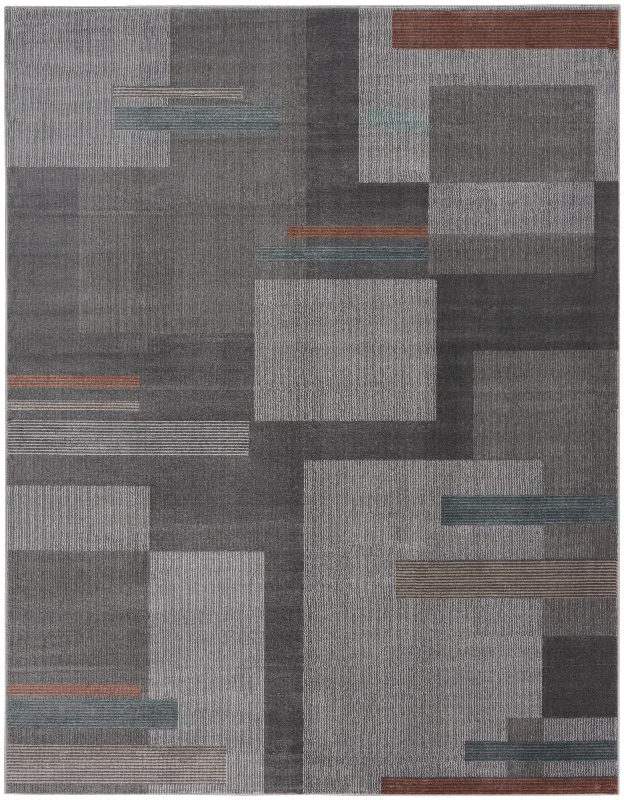 Nourison Thalia THL02 Grey Multicolor Area Rug