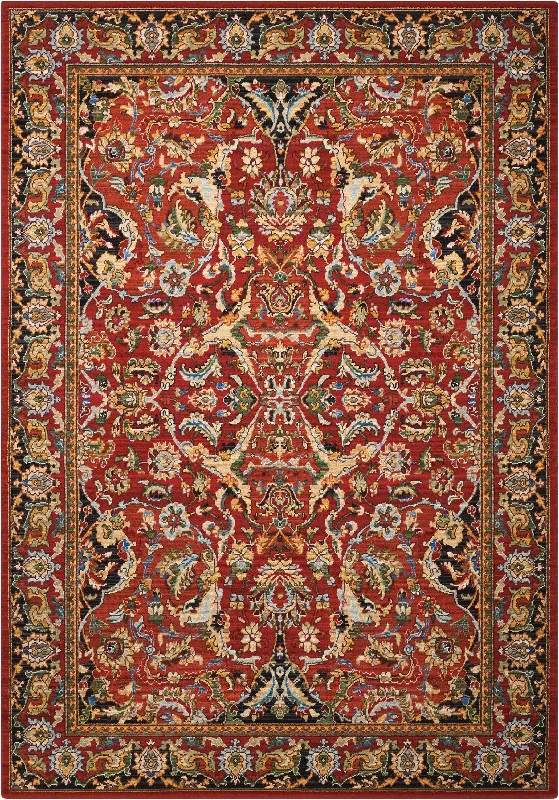 Nourison Timeless TML15 Red Area Rug