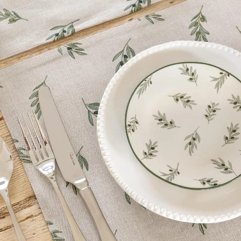 Olive Linen Placemat (Set of 2)