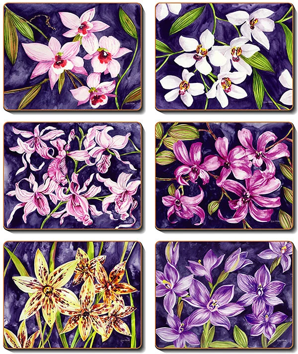 Orchid Garden Coasters & Placemats