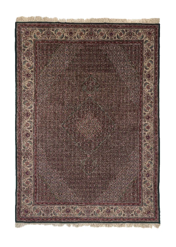 Oriental Rug Chinese Handmade Area Traditional 8'5"x12'3" (8x12) Green Pink Mahi Fish Design #33095