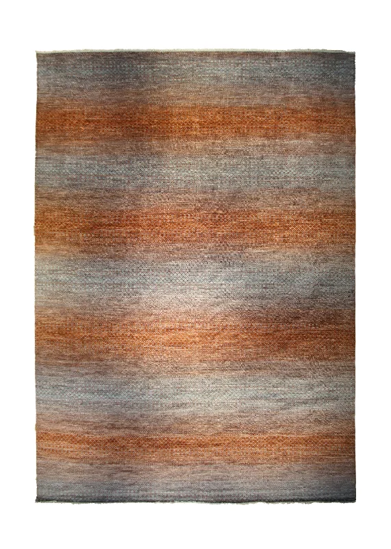 Oriental Rug Indian Handmade Area Modern 13'11"x20'0" (14x20) Orange Red Grass Gabbeh Design #A33996