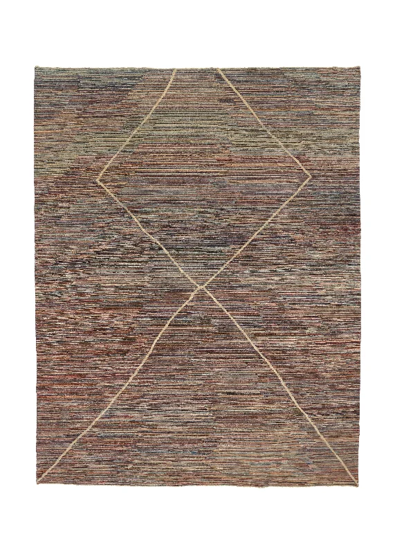 Oriental Rug Pakistani Handmade Area Transitional 9'3"x11'10" (9x12) Multi-color Gabbeh Design #35697