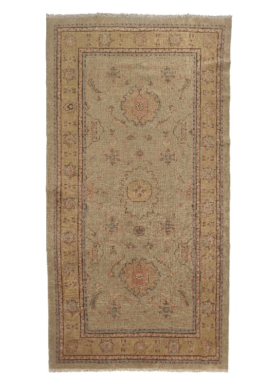 Persian Rug Mahal Handmade Area Tribal 6'8"x12'8" (7x13) Whites/Beige Blue Floral Design #22662