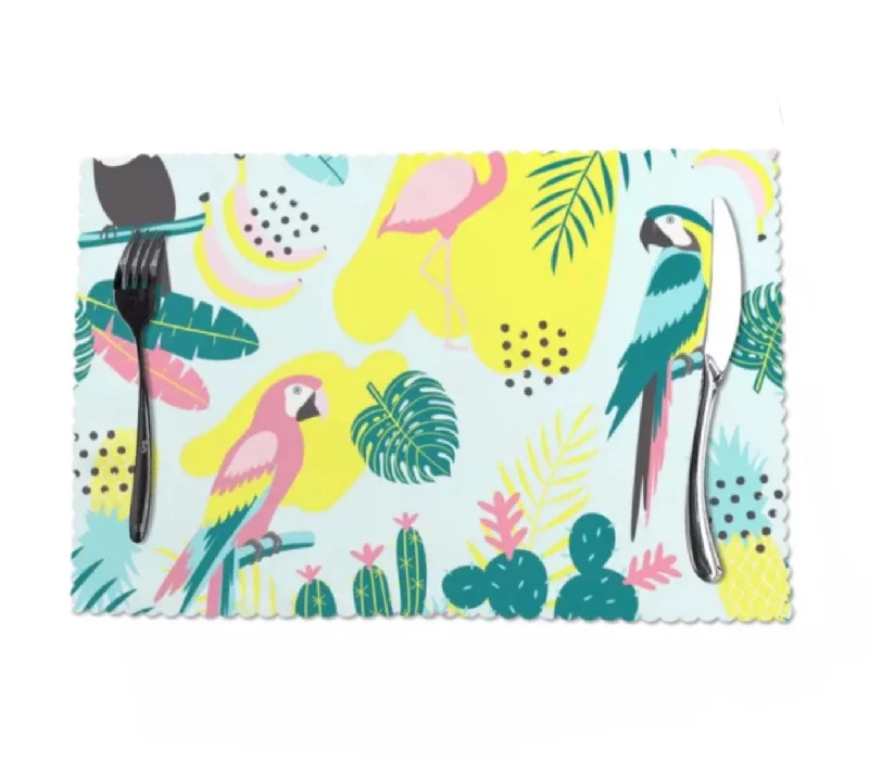 Placemat Parrots Yellow