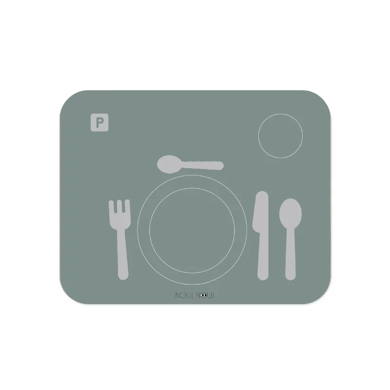 Placemat - Learning table setting - Granite grey