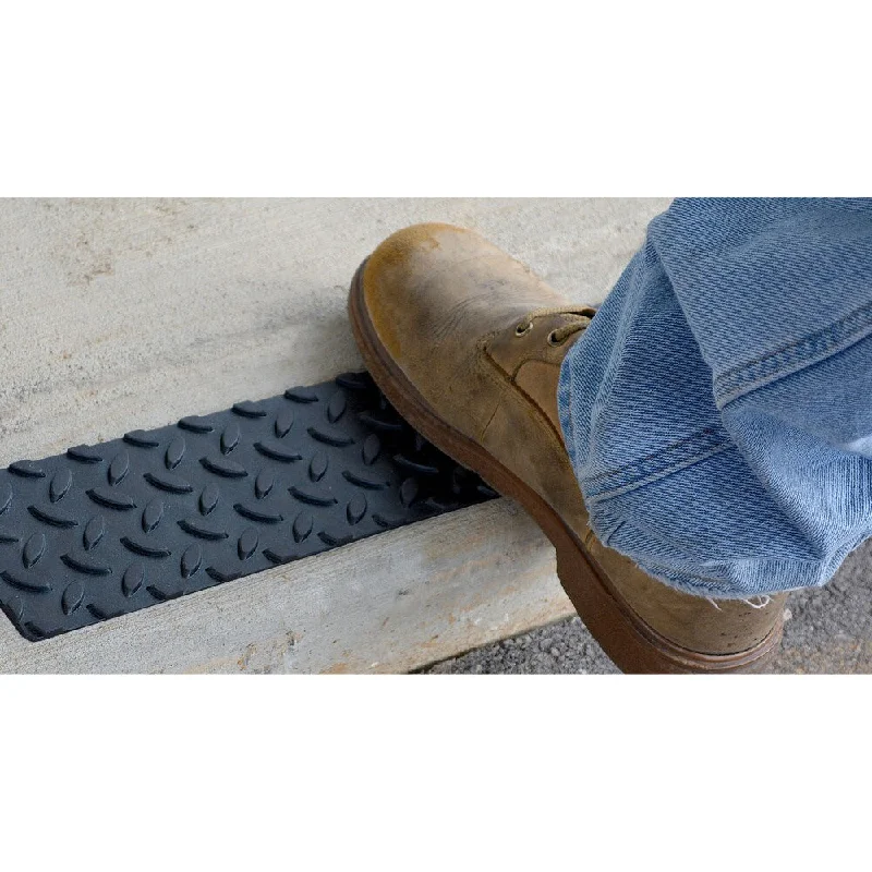 Pro-Series Adhesive Rubber Step Cover (17" x 4") (Set of 12) - N/A