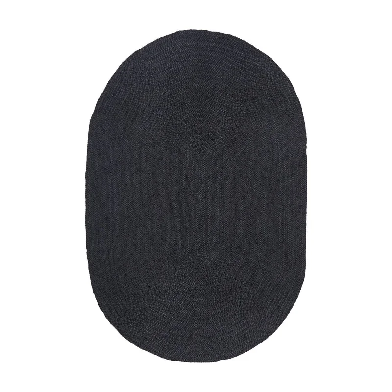 Bondi Oval Rug (Black)