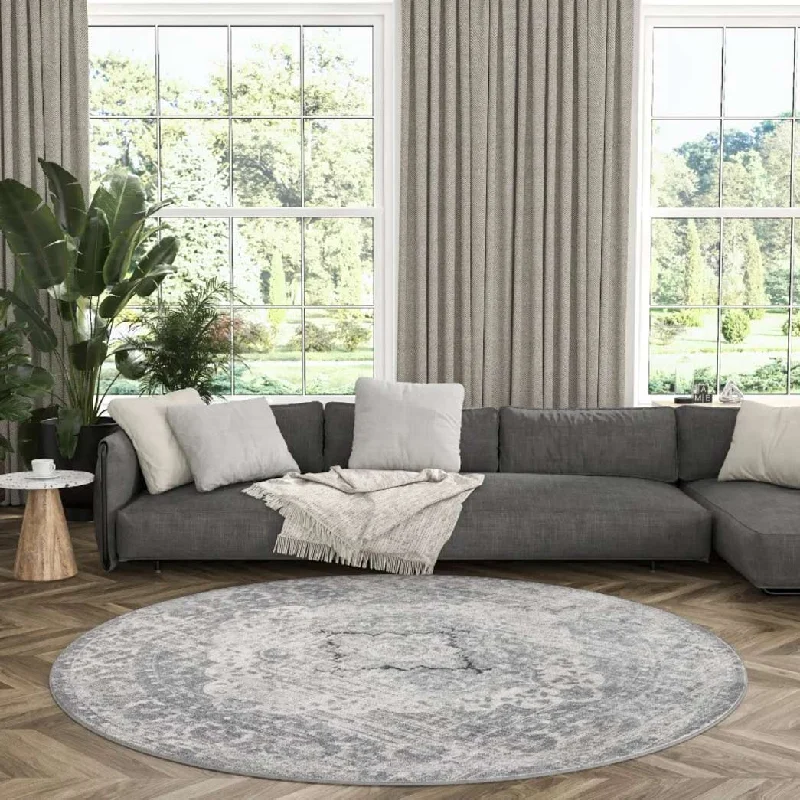 Tayse Area Rugs Diamond Gray DIA1300