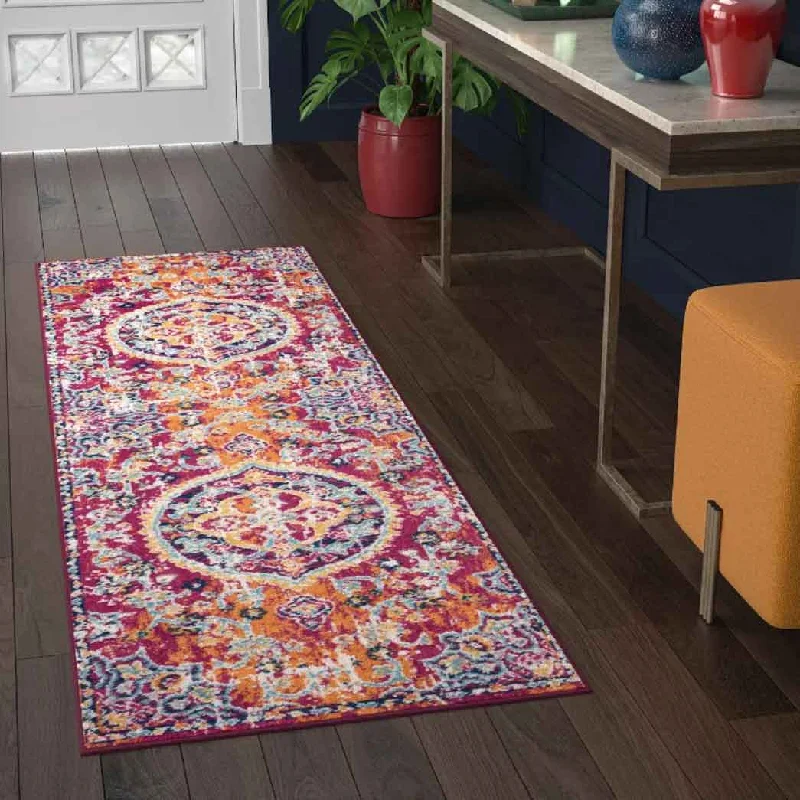 Tayse Area Rugs Dynamic Pink DYN1442