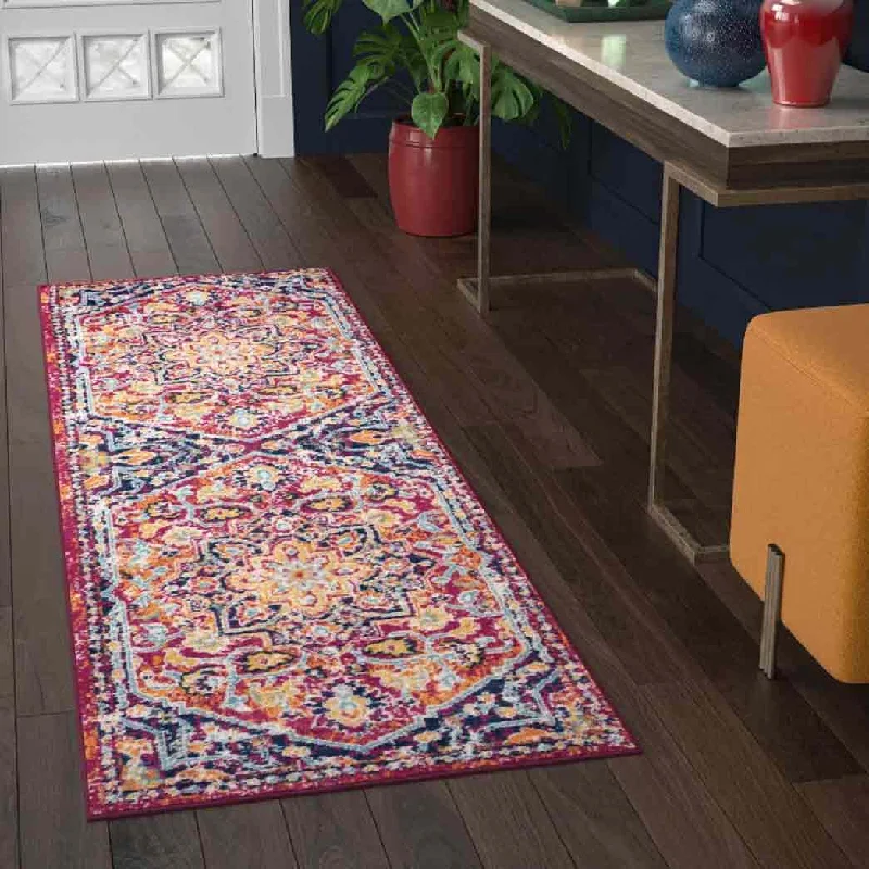 Tayse Area Rugs Dynamic Pink DYN1542