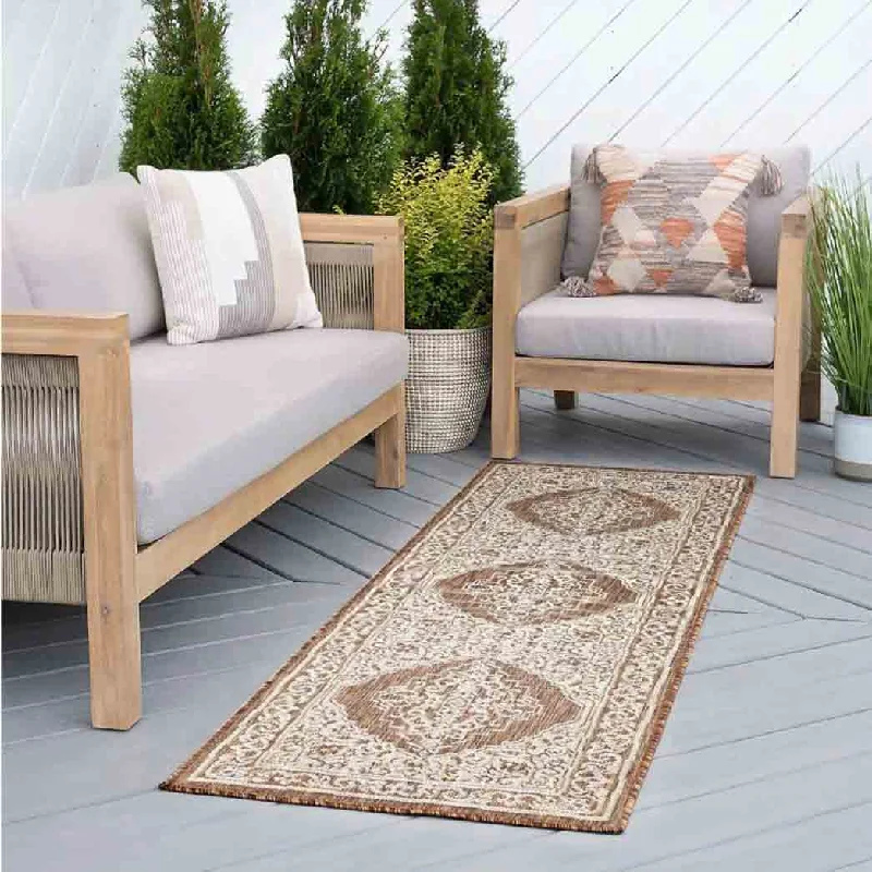 Tayse Area Rugs Eco Brown ECO1603 Indoor or Outdoor