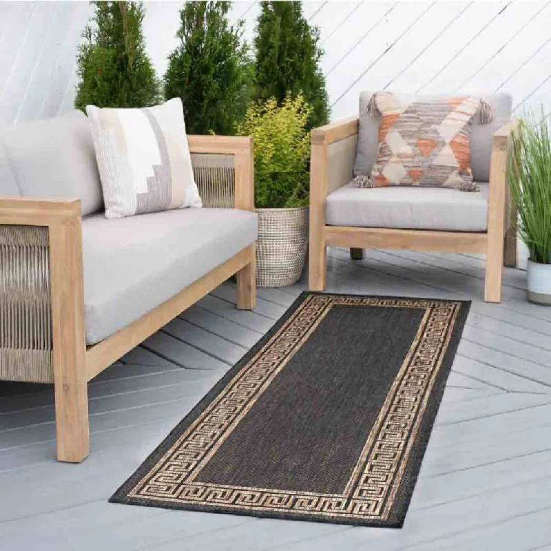 Tayse Area Rugs Eco Gold ECO1001 Indoor or Outdoor