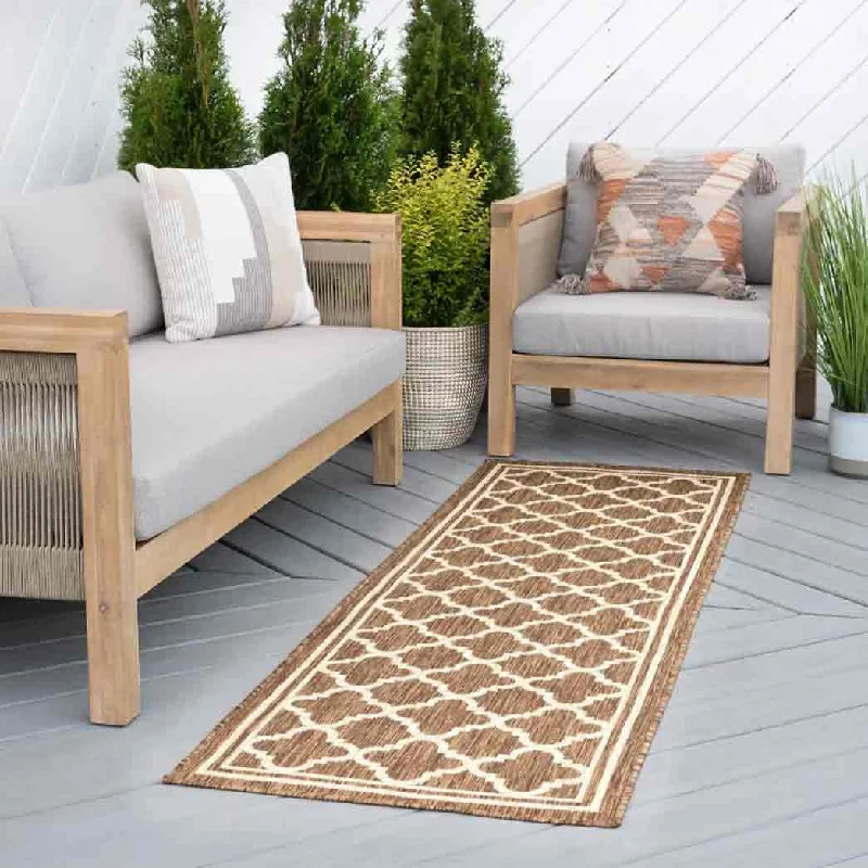 Tayse Area Rugs Eco Gold ECO1303 Indoor or Outdoor