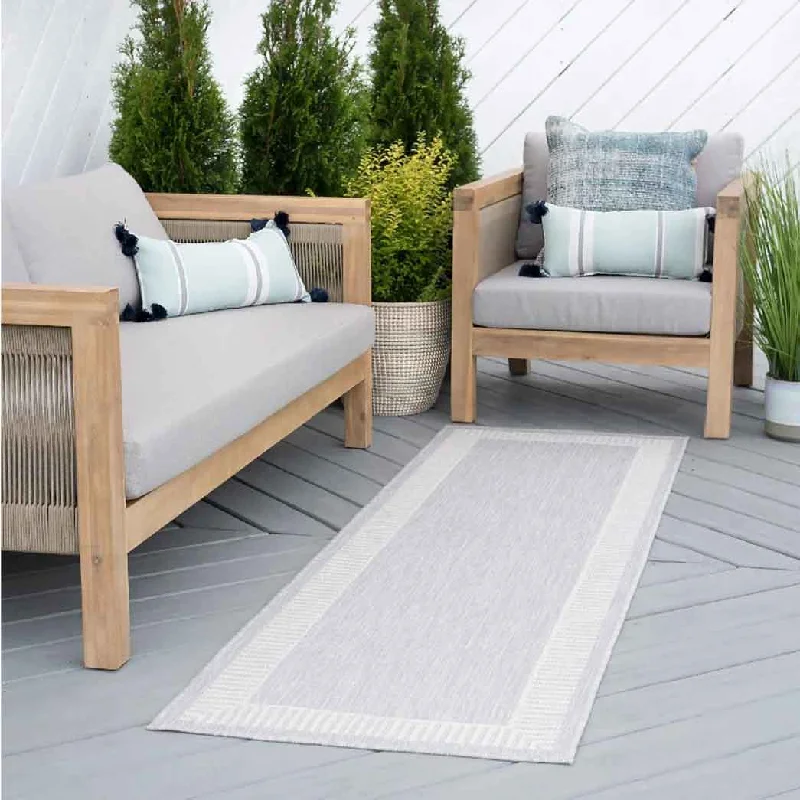 Tayse Area Rugs Eco Gray ECO1104 Indoor or Outdoor