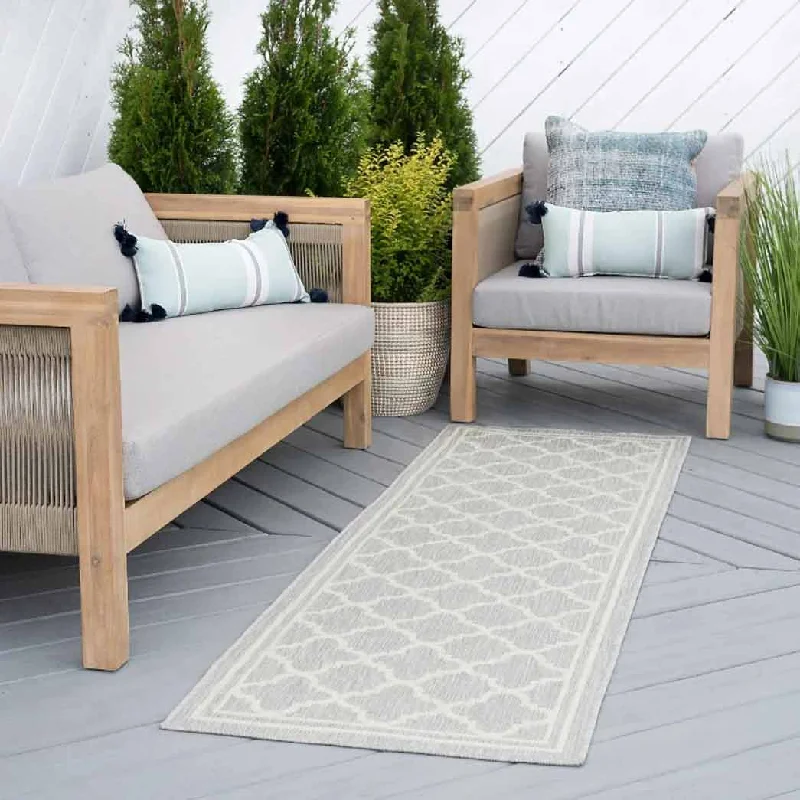 Tayse Area Rugs Eco Gray ECO1304 Indoor or Outdoor