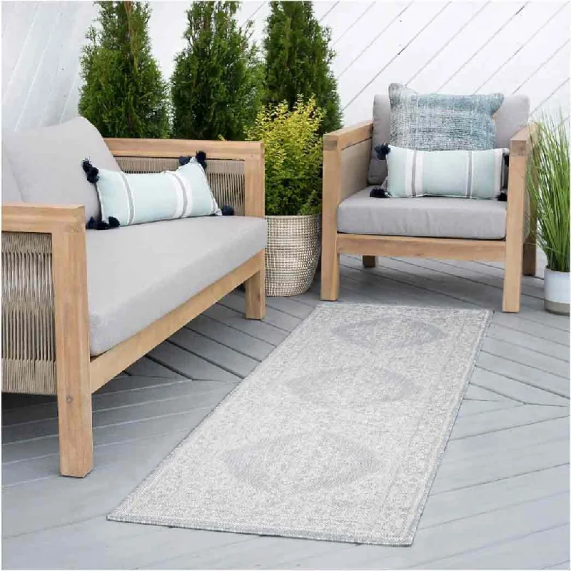 Tayse Area Rugs Eco Gray ECO1604 Indoor or Outdoor