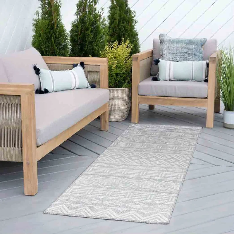 Tayse Area Rugs Eco Gray ECO2009 Indoor or Outdoor