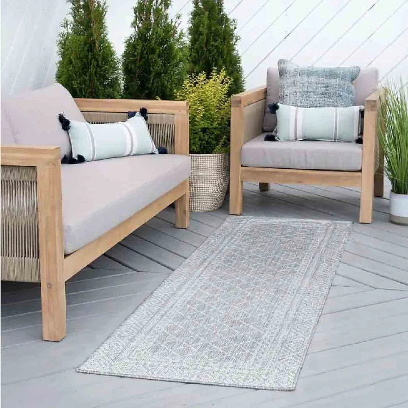 Tayse Area Rugs Eco Gray ECO2109 Indoor or Outdoor